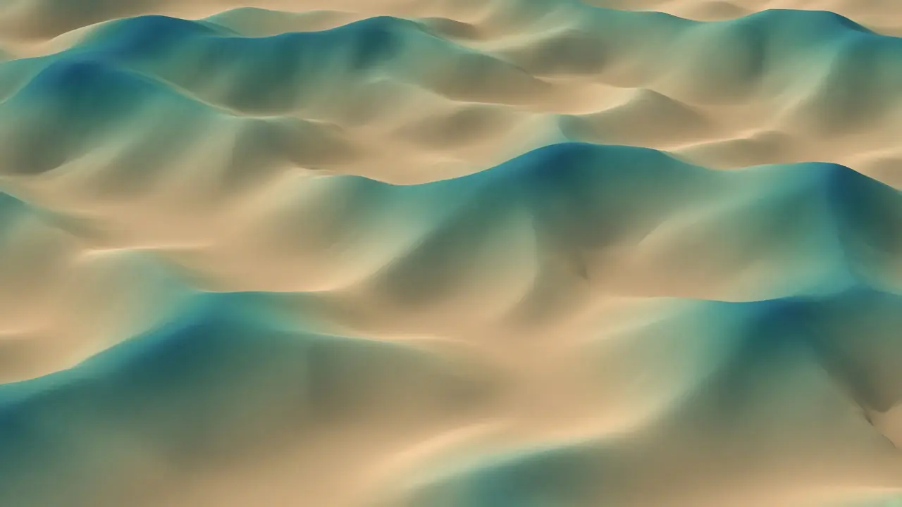 Yüksekliğe göre renklendirilmiş sayısal arazi yüzeyi